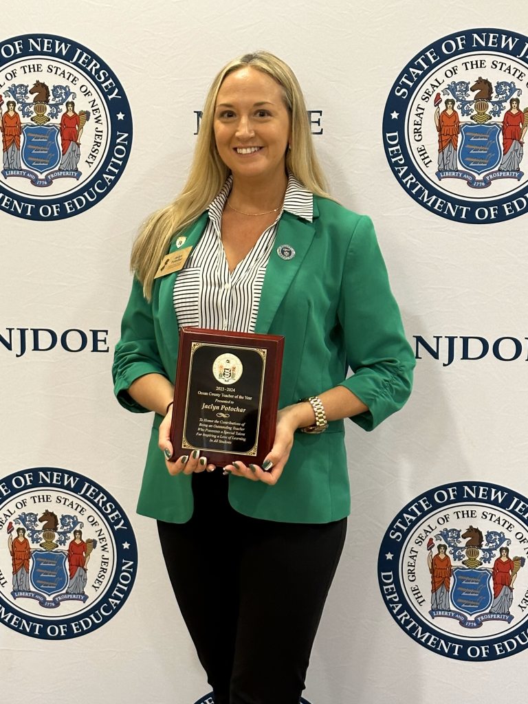Jaclyn Potochar, Ocean County Teacher of the Year, 2022-23. (Photo: Brick Twp. Schools)