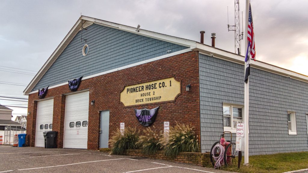 The site of a future communications tower along Route 35 in Brick. (Photo: Shorebeat)