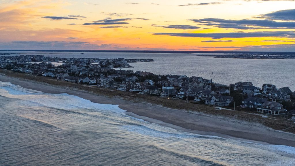 Sunset at the Jersey Shore, Columbus Day Weekend 2023, Oct. 8. (Photo: Shorebeat)