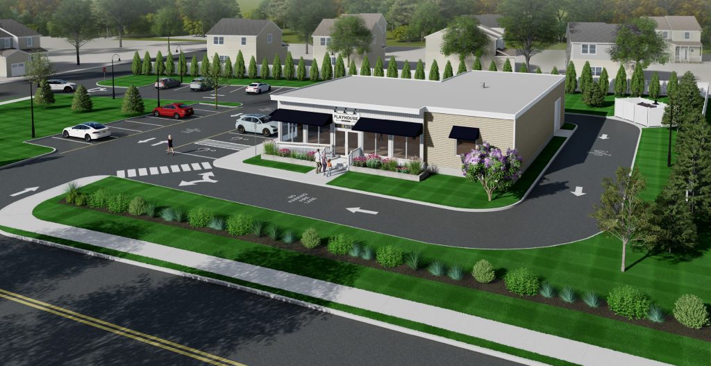 A rendering of the future Mantoloking Road Playhouse. (Planning Document)