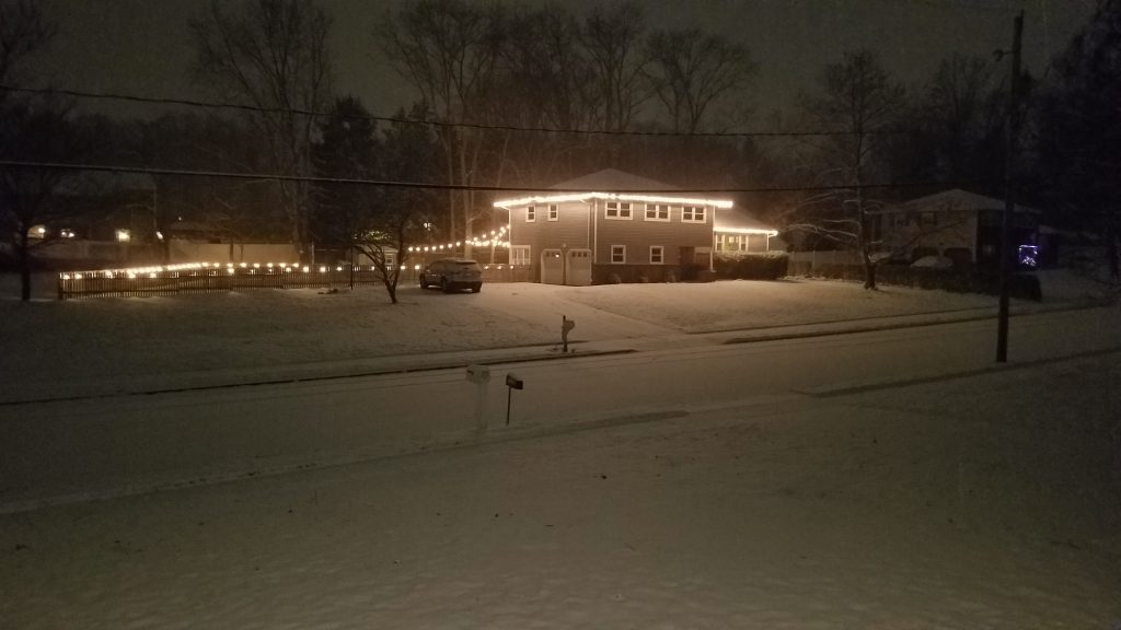 Snow in the Herbertsville section of Brick Township, Jan. 16, 2024. (Photo: Shorebeat)