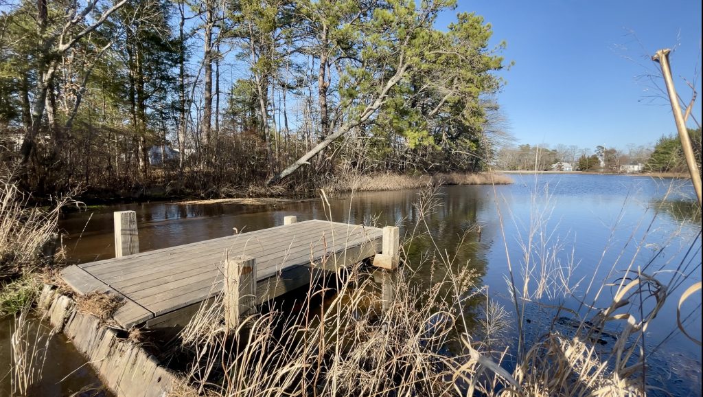 Godfrey Lake, in the Herbertsville section of Brick Township, March 2024. (Photo: Shorebeat)