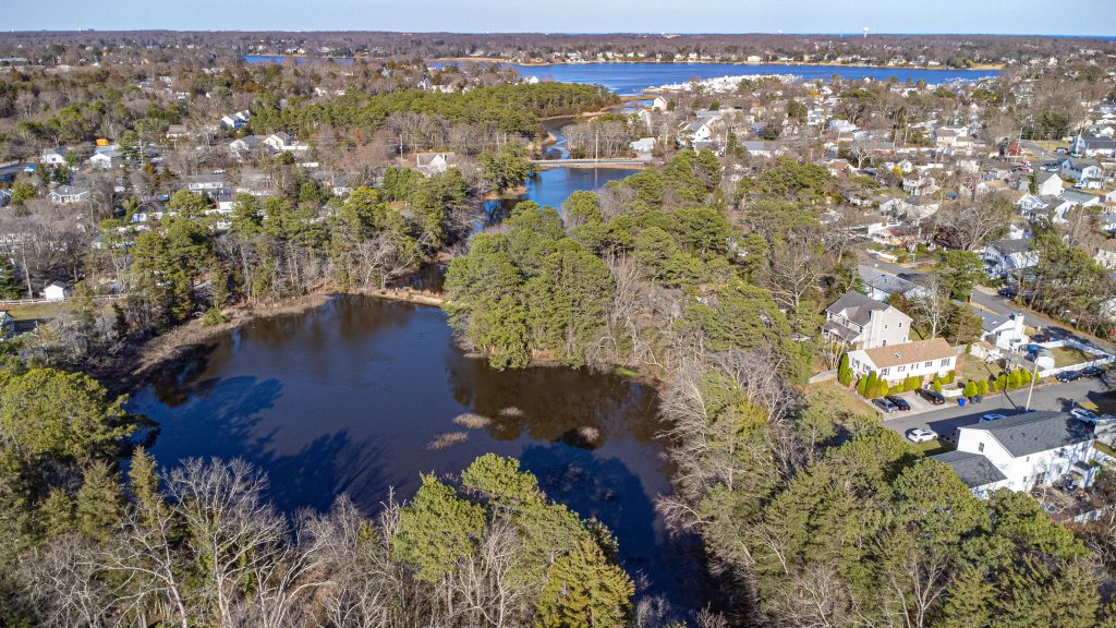 Godfrey Lake, in the Herbertsville section of Brick Township, March 2024. (Photo: Shorebeat)