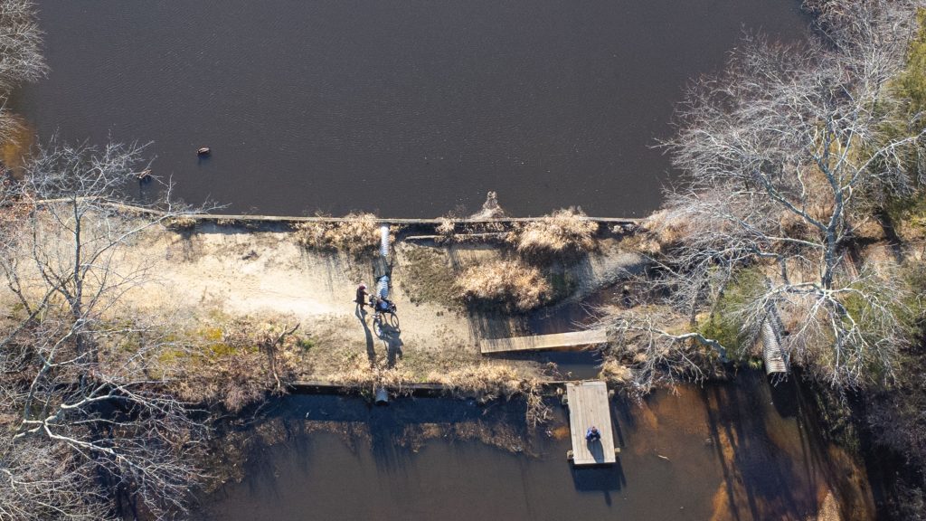 Godfrey Lake, in the Herbertsville section of Brick Township, March 2024. (Photo: Shorebeat)