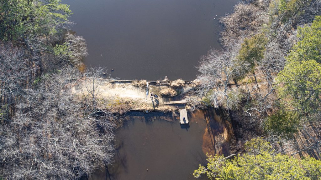 Godfrey Lake, in the Herbertsville section of Brick Township, March 2024. (Photo: Shorebeat)