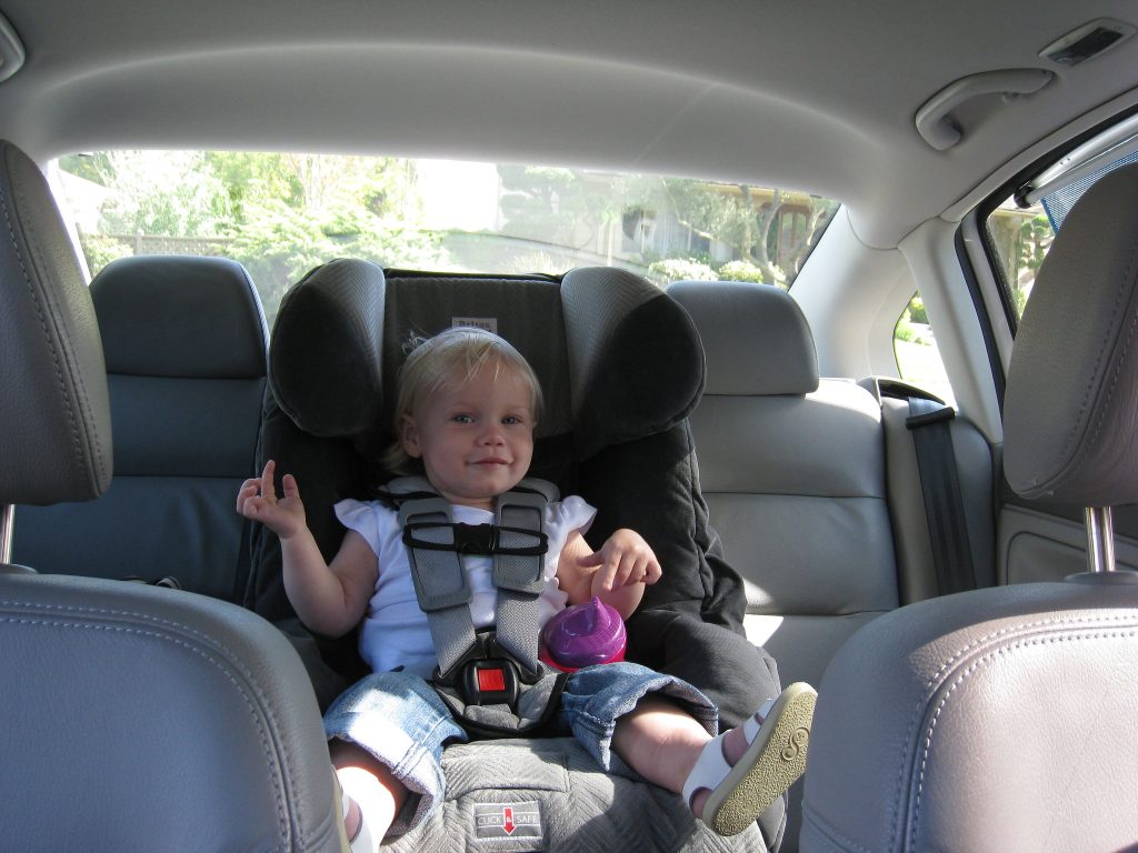A front-facing car seat. (Credit: Dan Harrelson/ Creative Commons)