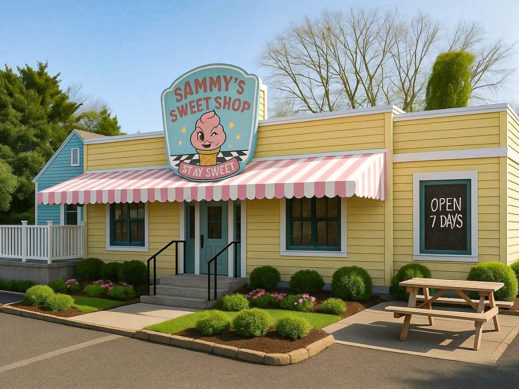 A rendering of 'Sammy's Sweet Shop,' planned for Herbertsville Road in Brick Township.